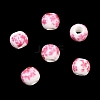 Floral Printed Porcelain Beads PORC-Q201-6mm-3-2
