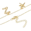 Bohemian Summer Beach Style 18K Gold Plated Shell Shape Initial Pendant Necklaces IL8059-26-3