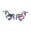 Rainbow Color Alloy Pendants PALLOY-N156-190-3