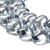 Electroplate Glass Beads Strands X-EGLA-B008-01A-PL01-2