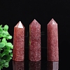 Point Tower Natural Strawberry Quartz Healing Stone Wands PW-WG27186-01-2