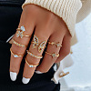 8Pcs Alloy Finger Rings WG2E3D2-18-1