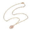 Brass Paperclip Chain Necklaces for Women NJEW-JN04981-4