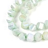 Anti-Tarnish Electroplate Glass Beads Strands GLAA-T025-6mm-14D-4