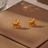 Simple Stainless Steel Geometric Star Stud Earrings YE9764-5