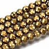 Electroplate Non-magnetic Synthetic Hematite Beads Strands G-T114-60B-G-1