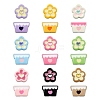 36pcs 18 Styles Baking Paint Alloy Beads FIND-CJ0004-21-1