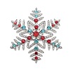 Christmas Alloy Rhinestone Cabochons FIND-U016-03P-01-1