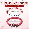 32Pcs 2 Style Handmade Polymer Clay & Acrylic Bead Bracelets BJEW-PH02016-2
