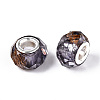 Transparent Resin Rondelle European Beads RESI-N044-01L-3