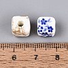 Printed Handmade Porcelain Beads PORC-Q007-10-4