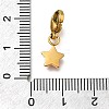 Star 304 Stainless Steel Rhinestone Pendants Decoration STAS-R159-57G-02-3