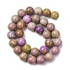 Natural Lepidolite/Purple Mica Stone Beads Strands G-K401-A01-12mm-3