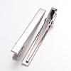 Platinum Plated Iron Flat Alligator Hair Clip Findings for DIY Hair Accessories Making X-IFIN-S286-77mm-2