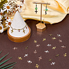100Pcs 5 Colors Tibetan Style Alloy Pendants TIBEP-SC0003-57-4