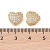 Brass Micro Pave Clear Cubic Zirconia Charms KK-B100-044G-3