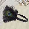 Alloy & Rubber & Rhinestone & Feathers & Seed Glass & Plastic Headbands OHAR-WH20011-15A-7