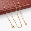 304 Stainless Steel Necklaces X-NJEW-E080-11G-3