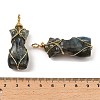 Natural Labradorite Pendants G-K338-30G-02-3