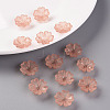 Transparent Frosted Acrylic Bead Caps MACR-S371-04A-763-6