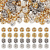 80Pcs 4 Colors Brass Rhinestone Beads KK-TA0002-11B-2