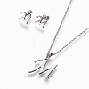 304 Stainless Steel Jewelry Sets SJEW-L141-052M-1