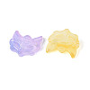 Dyed & Heated Glass Connector Charms GLAA-N053-02-2