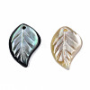 Natural Black Lip Shell Pendants SSHEL-S258-100A-2