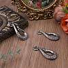 3Pcs Alloy S-Hook Clasps FIND-CP0003-47AS-4