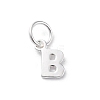 925 Sterling Silver Letter Charms STER-C012-01S-B-1