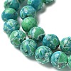 Dyed Synthetic Imperial Jasper Beads Strands G-C168-02C-4