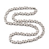 Brass Micro Pave Cubic Zirconia Geometric Tennis Necklaces NJEW-C121-02A-P-4