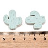 Printed Poplar Wood Beads WOOD-Z008-05C-3