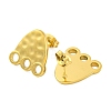 Ion Plating(IP) 304 Stainless Steel Footprint Stud Earrings EJEW-D281-10G-2