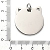 304 Stainless Steel Stamping Blank Tag Pendants STAS-H438-03P-3