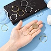 10Pcs Brass Hoop Earrings KK-YW0003-68G-5
