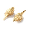Electroplated Natural Conch Shell Big Pendants X-SSHEL-B002-01G-02-2