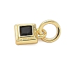 Brass Pave Cubic Zirconia Pendants KK-K368-13G-06-2