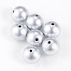 Matte Style Spray Painted Acrylic Beads ACRP-S669-18mm-01-1