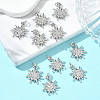 SHEGRACE Brass Clear Cubic Zirconia Pendants XGRQ3K803-534P-4