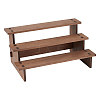 3-Tier Wooden Jewelry Organizer Display Risers ODIS-WH0058-19B-1