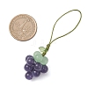 3Pcs Cat Eye Grape Pendant Decorations HJEW-TA00415-4