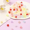 6-Petal Imitation Jelly Acrylic Bead Caps JACR-FS0001-02-6