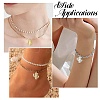 6Pcs 2 Colors Brass with Cubic Zirconia Pendants KK-CJ0003-52-7