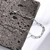 Tarnish Resistant 304 Stainless Steel Paperclip Chain Bracelet for Men Women BJEW-E031-03P-05-5