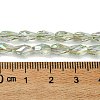 Transparent Electroplate Glass Beads Strands GLAA-K064-03A-HR02-4