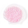 Transparent Spray Painted Glass Beads LS-EGLA-N018-4mm-11-1