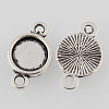 Tibetan Style Alloy Cabochon Connector Settings X-TIBE-M022-12AS-2