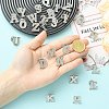 26Pcs Letter A~Z Alloy Lapel Pin Backs JEWB-CJZ0001-03P-4