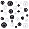 190Pcs 10 Styles Plastic Imitation Pearl Beads KY-SP0001-30-1